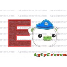 Bear Octonauts Head Applique Embroidery Design With Alphabet E