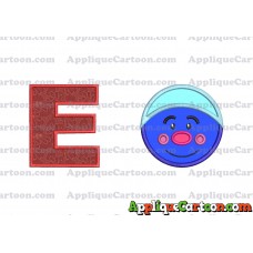 Biggie Trolls Applique Machine Design With Alphabet E