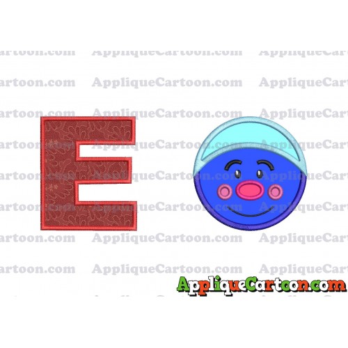 Biggie Trolls Applique Machine Design With Alphabet E