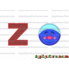 Biggie Trolls Applique Machine Design With Alphabet Z