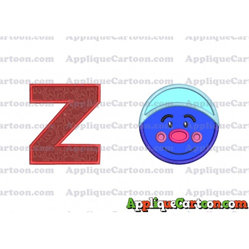 Biggie Trolls Applique Machine Design With Alphabet Z