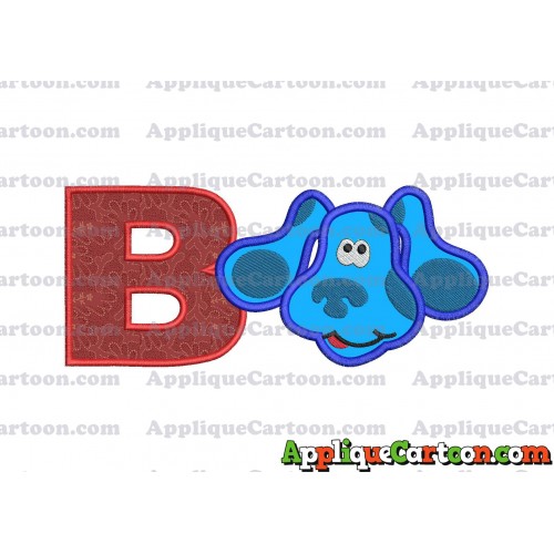 Blues Clues Disney Applique Embroidery Design With Alphabet B
