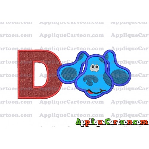 Blues Clues Disney Applique Embroidery Design With Alphabet D