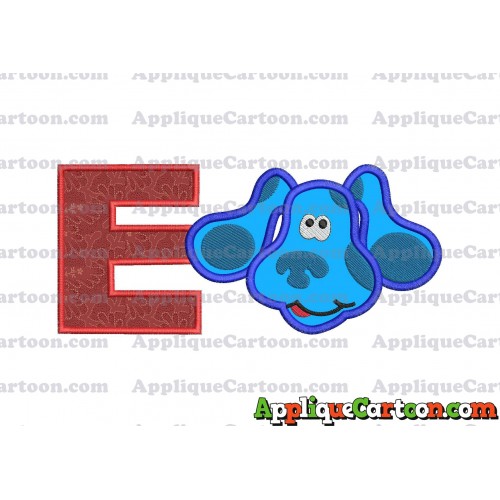 Blues Clues Disney Applique Embroidery Design With Alphabet E