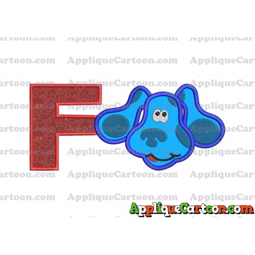 Blues Clues Disney Applique Embroidery Design With Alphabet F