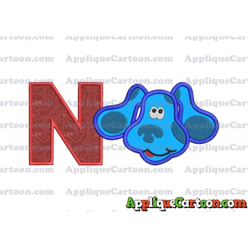 Blues Clues Disney Applique Embroidery Design With Alphabet N