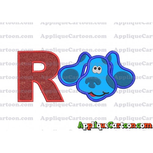 Blues Clues Disney Applique Embroidery Design With Alphabet R