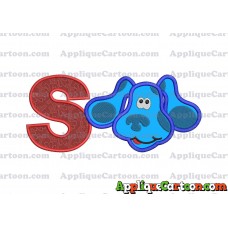 Blues Clues Disney Applique Embroidery Design With Alphabet S