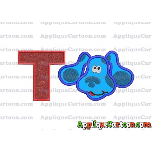 Blues Clues Disney Applique Embroidery Design With Alphabet T