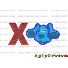 Blues Clues Disney Applique Embroidery Design With Alphabet X