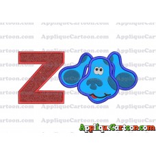 Blues Clues Disney Applique Embroidery Design With Alphabet Z