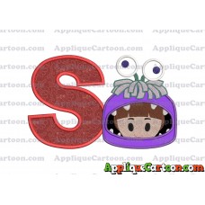 Boo Monsters Inc Emoji Applique Embroidery Design With Alphabet S