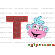 Boots Dora Applique Embroidery Design With Alphabet T