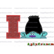 Branch Trolls Applique 01 Embroidery Design With Alphabet I