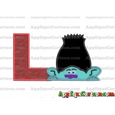 Branch Trolls Applique 01 Embroidery Design With Alphabet L