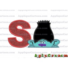 Branch Trolls Applique 01 Embroidery Design With Alphabet S
