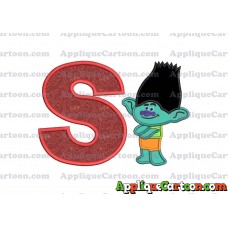 Branch Trolls Applique 02 Embroidery Design With Alphabet S