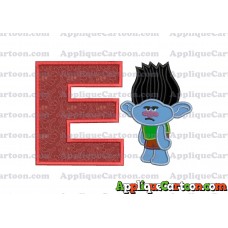Branch Trolls Applique 03 Embroidery Design With Alphabet E