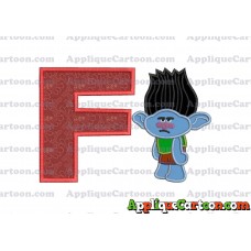 Branch Trolls Applique 03 Embroidery Design With Alphabet F