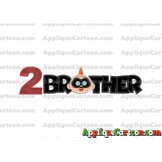 Brother Jack Jack Parr The Incredibles Applique Embroidery Design Birthday Number 2
