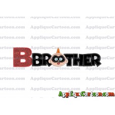 Brother Jack Jack Parr The Incredibles Applique Embroidery Design With Alphabet B