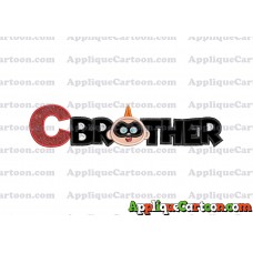 Brother Jack Jack Parr The Incredibles Applique Embroidery Design With Alphabet C