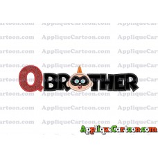 Brother Jack Jack Parr The Incredibles Applique Embroidery Design With Alphabet Q