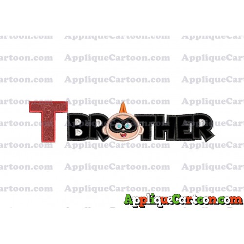 Brother Jack Jack Parr The Incredibles Applique Embroidery Design With Alphabet T
