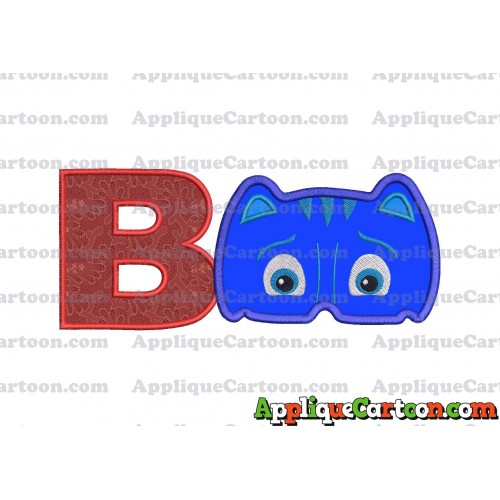 Catboy Pj Masks 01 Applique Embroidery Design With Alphabet B