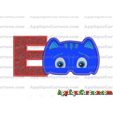 Catboy Pj Masks 01 Applique Embroidery Design With Alphabet E