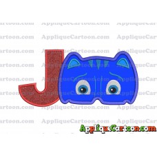 Catboy Pj Masks 01 Applique Embroidery Design With Alphabet J