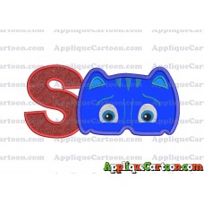 Catboy Pj Masks 01 Applique Embroidery Design With Alphabet S