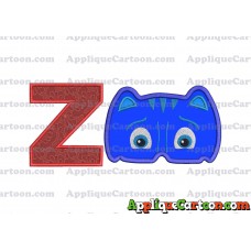 Catboy Pj Masks 01 Applique Embroidery Design With Alphabet Z