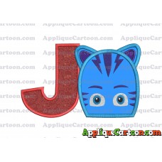 Catboy Pj Masks 02 Applique Embroidery Design With Alphabet J