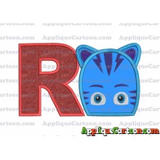 Catboy Pj Masks 02 Applique Embroidery Design With Alphabet R