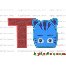 Catboy Pj Masks 02 Applique Embroidery Design With Alphabet T