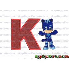 Catboy Pj Masks Applique Embroidery Design With Alphabet K