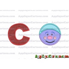 Chenille Trolls Applique Machine Design With Alphabet C