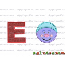Chenille Trolls Applique Machine Design With Alphabet E