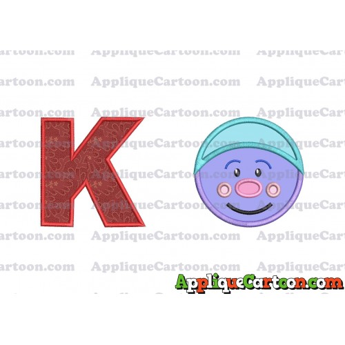 Chenille Trolls Applique Machine Design With Alphabet K