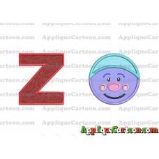 Chenille Trolls Applique Machine Design With Alphabet Z