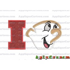Chip Beauty and the Beast Applique Embroidery Design With Alphabet I