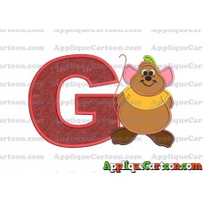 Cinderella Gus Applique Embroidery Design With Alphabet G
