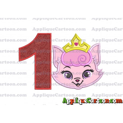 Dreamy Whisker Haven Applique Embroidery Design Birthday Number 1