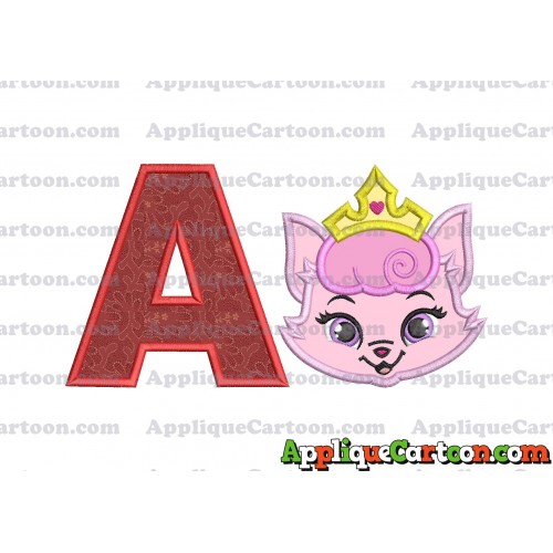 Dreamy Whisker Haven Applique Embroidery Design With Alphabet A
