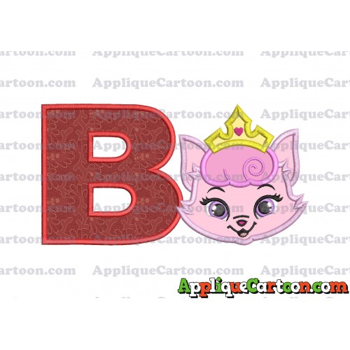 Dreamy Whisker Haven Applique Embroidery Design With Alphabet B