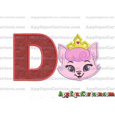 Dreamy Whisker Haven Applique Embroidery Design With Alphabet D