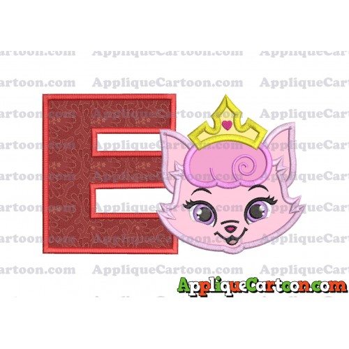 Dreamy Whisker Haven Applique Embroidery Design With Alphabet E