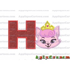 Dreamy Whisker Haven Applique Embroidery Design With Alphabet H