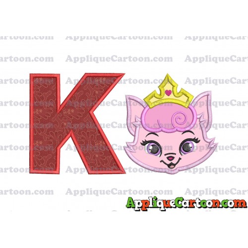 Dreamy Whisker Haven Applique Embroidery Design With Alphabet K